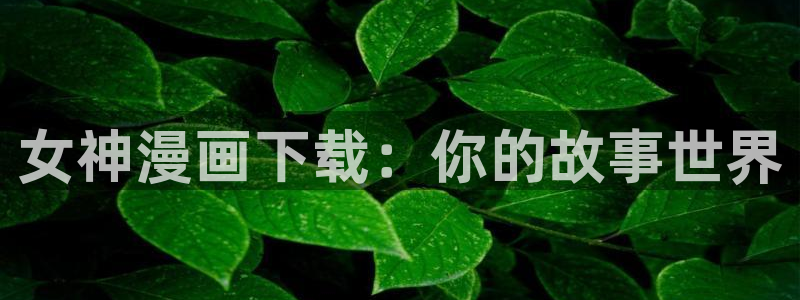 大音希声免费下拉式奇漫屋：女神漫画下载：你的故事世界